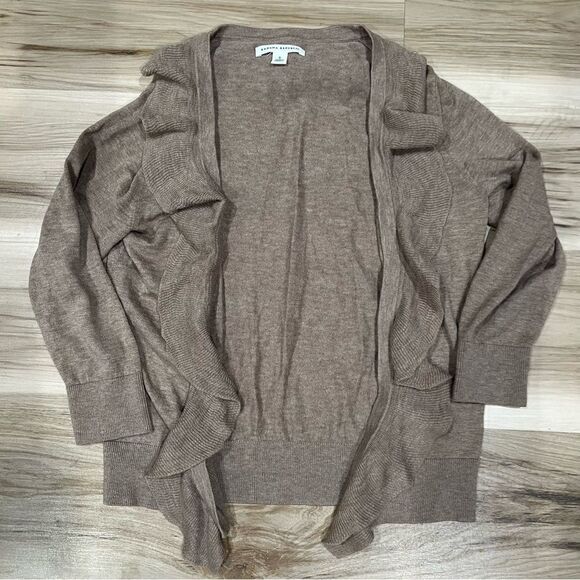 Banana Republic Wool Blend Ruffle Hem Cardigan Women’s Small - Picture 1 of 3